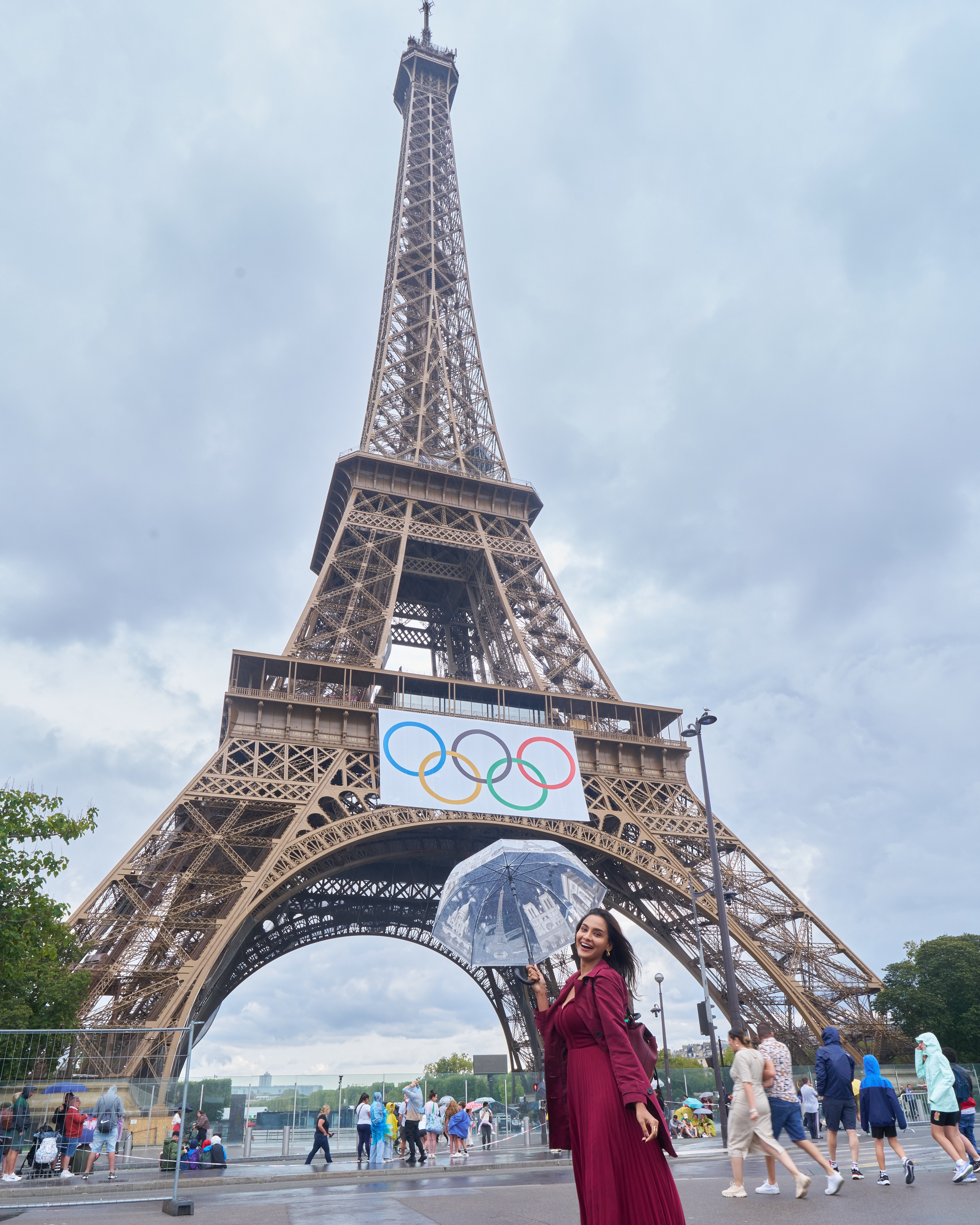 Disha Pardeshi At Eiffel Tower Paris