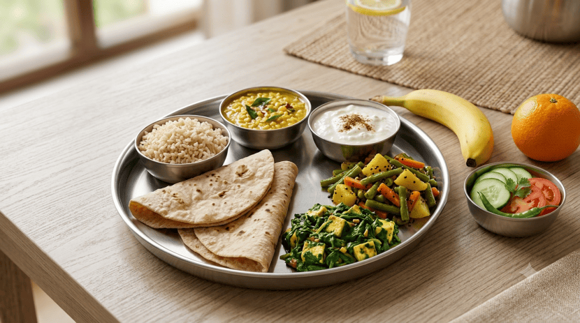 Healthy Balanced Diet Plate Guide | Indian Nutritious Food Chart Options | संतुलित आहार कसा असावा | निरोगी जेवणाचे ताट मराठी
