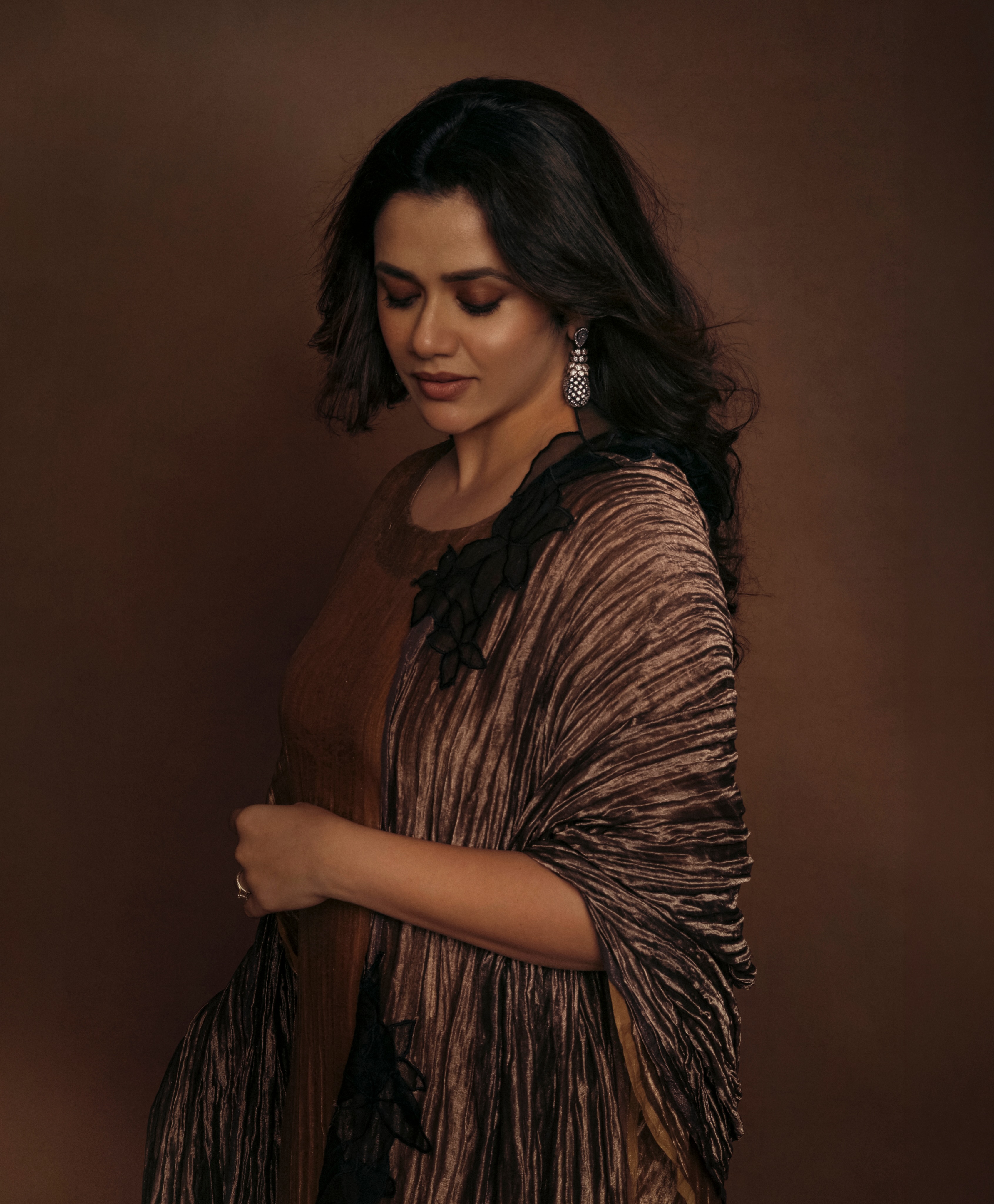Girija Oak Godbole Brown Dress Look