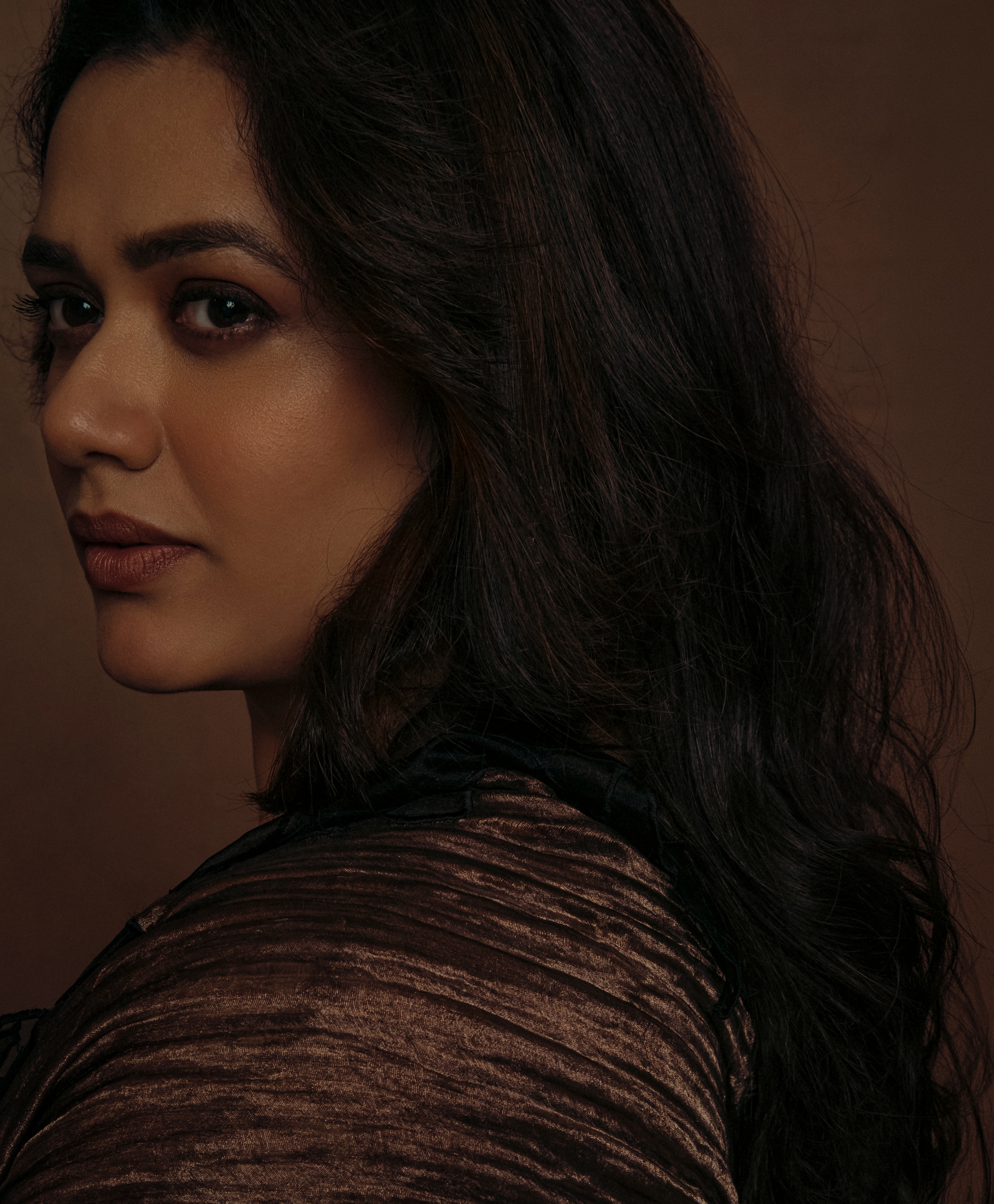 Girija Oak Godbole Brown Dress Look