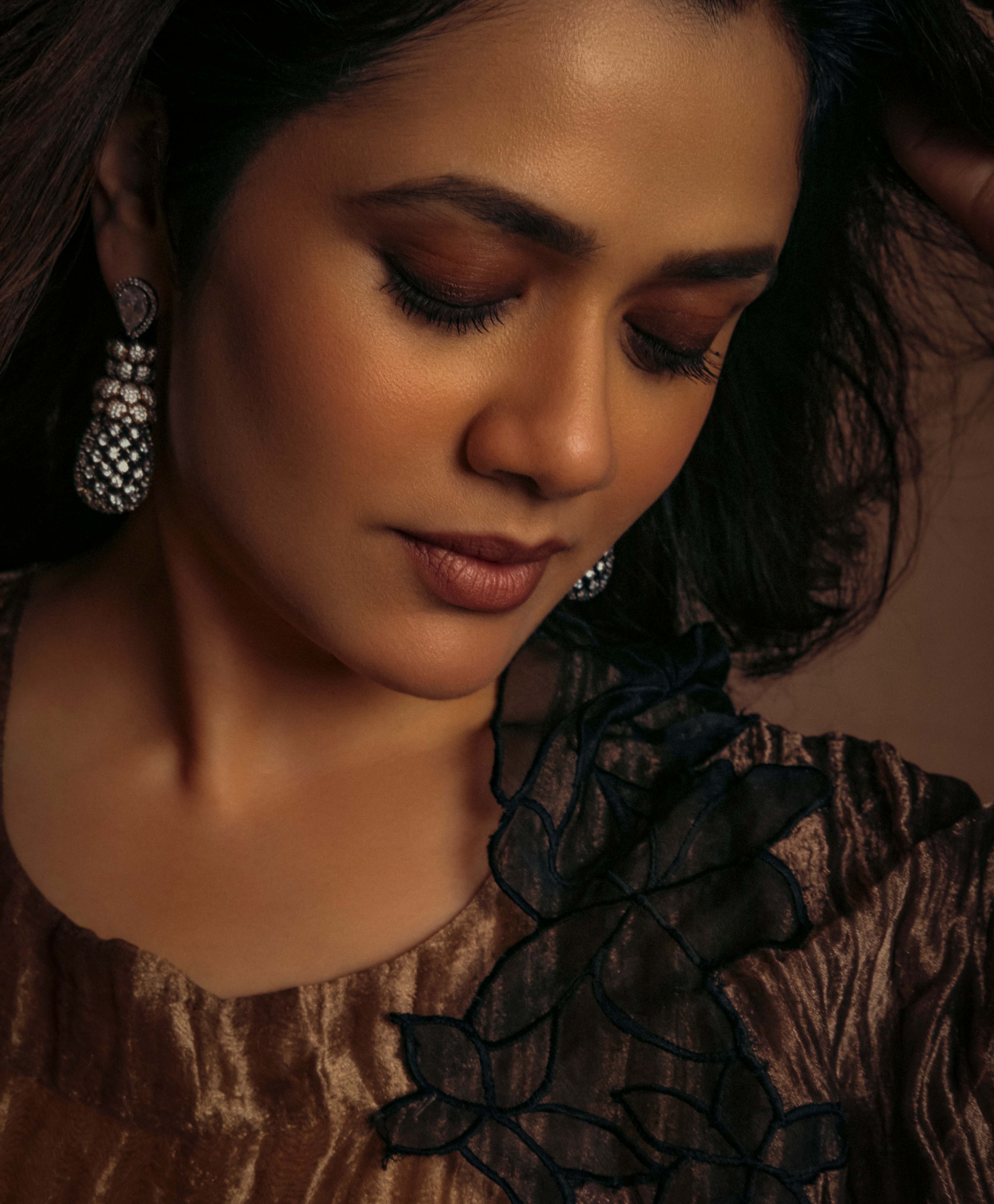 Girija Oak Godbole Brown Dress Look