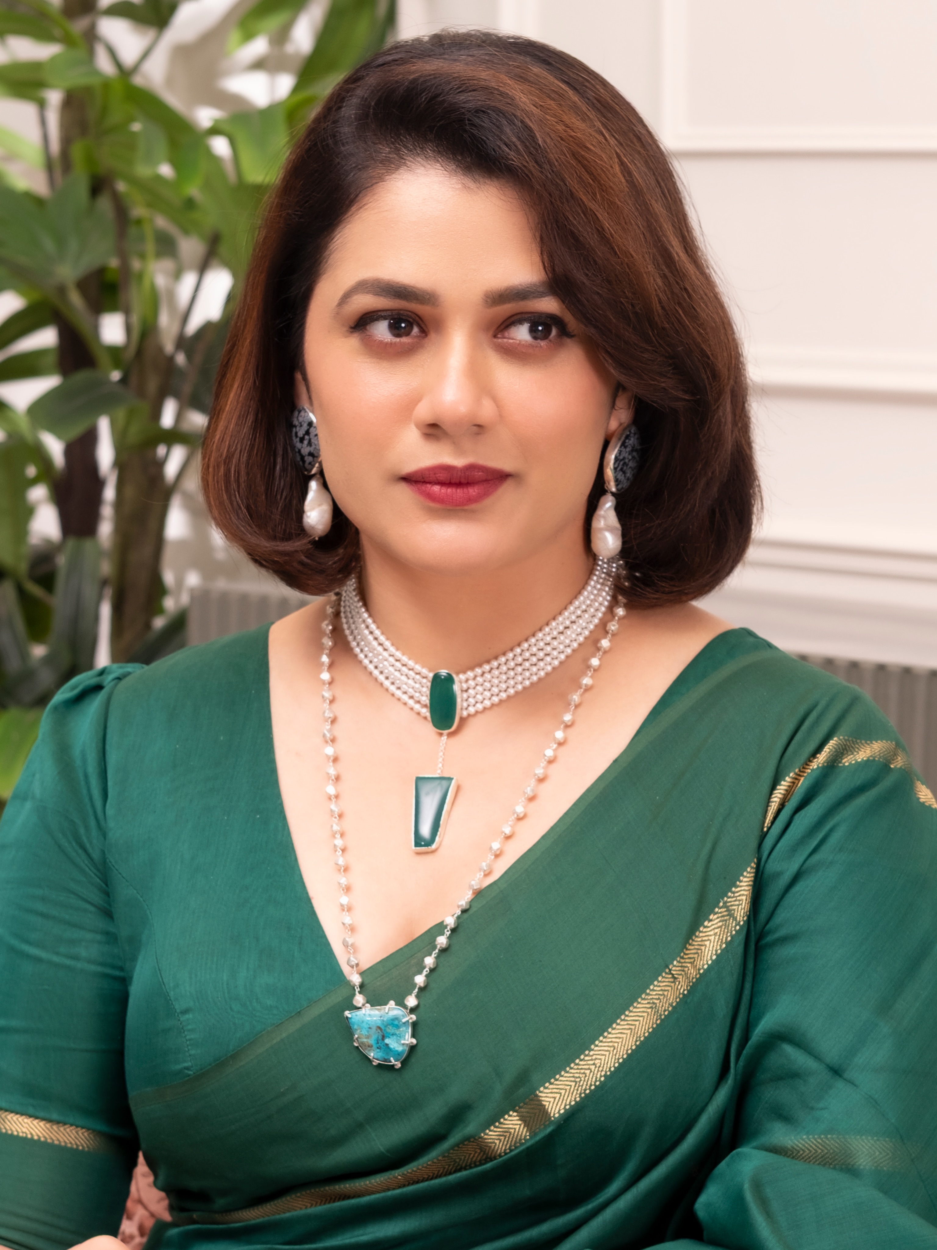 Girija Oak Godbole Brown Dress Look
