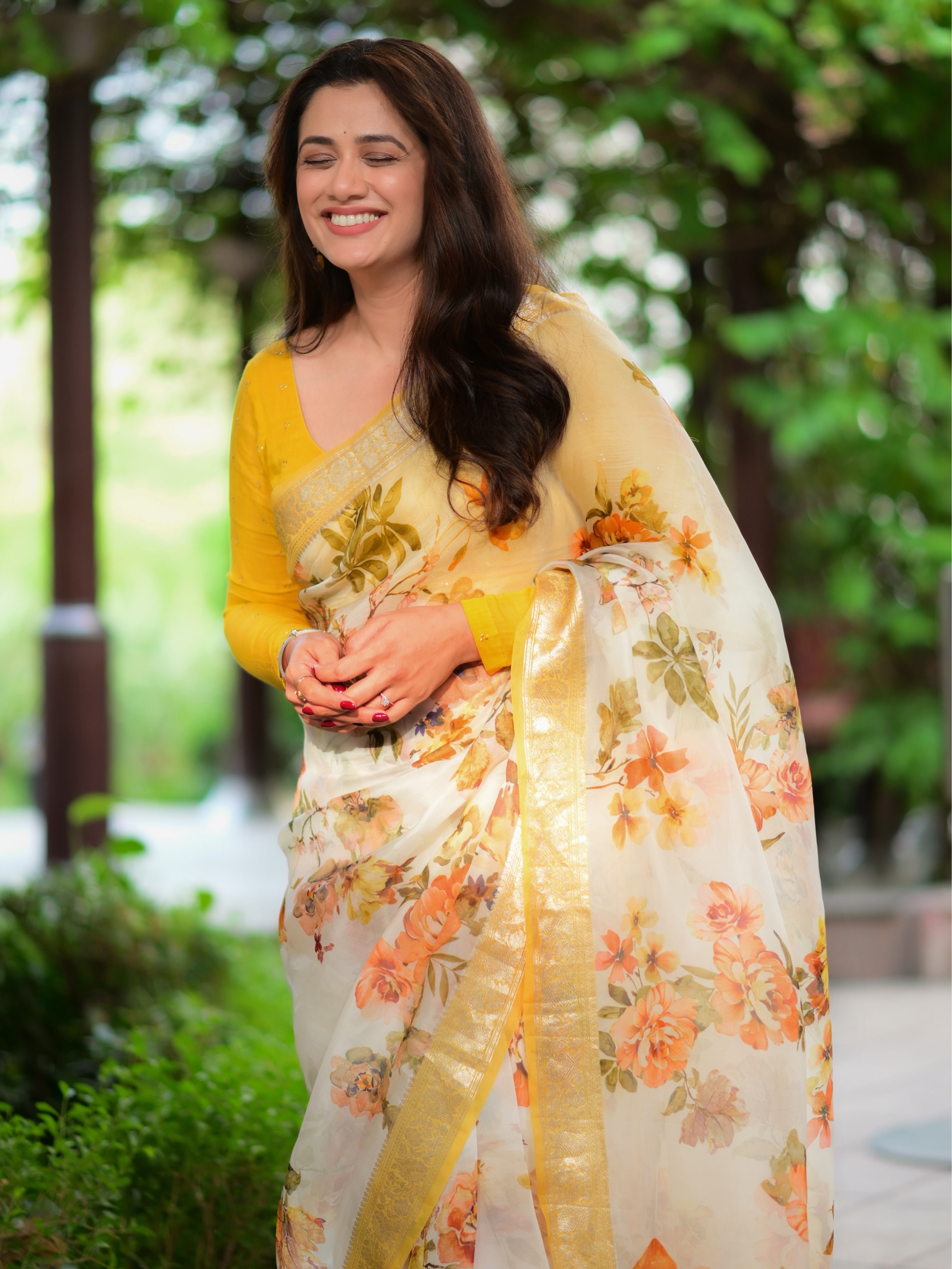 Girija Oak Godbole Brown Dress Look
