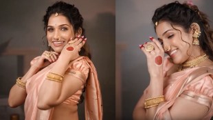 Jahnavi Killekar Pink Nauvari Saree Look