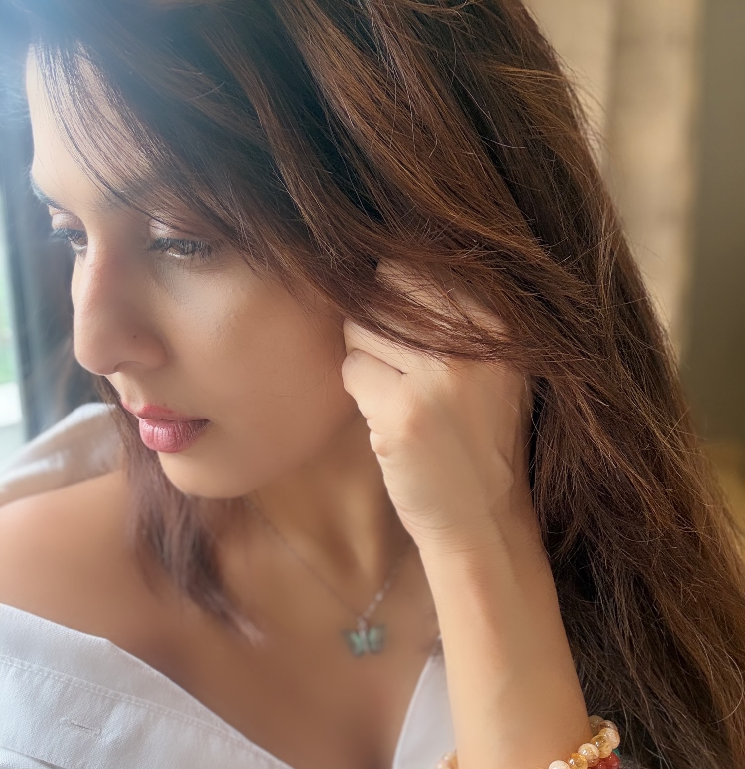 Maadhavi Nemkar White Shirt Pant Bold Look