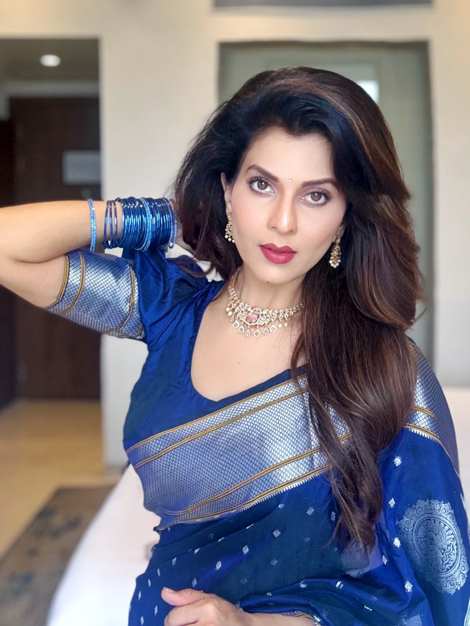 Maadhavi Nemkar White Shirt Pant Bold Look