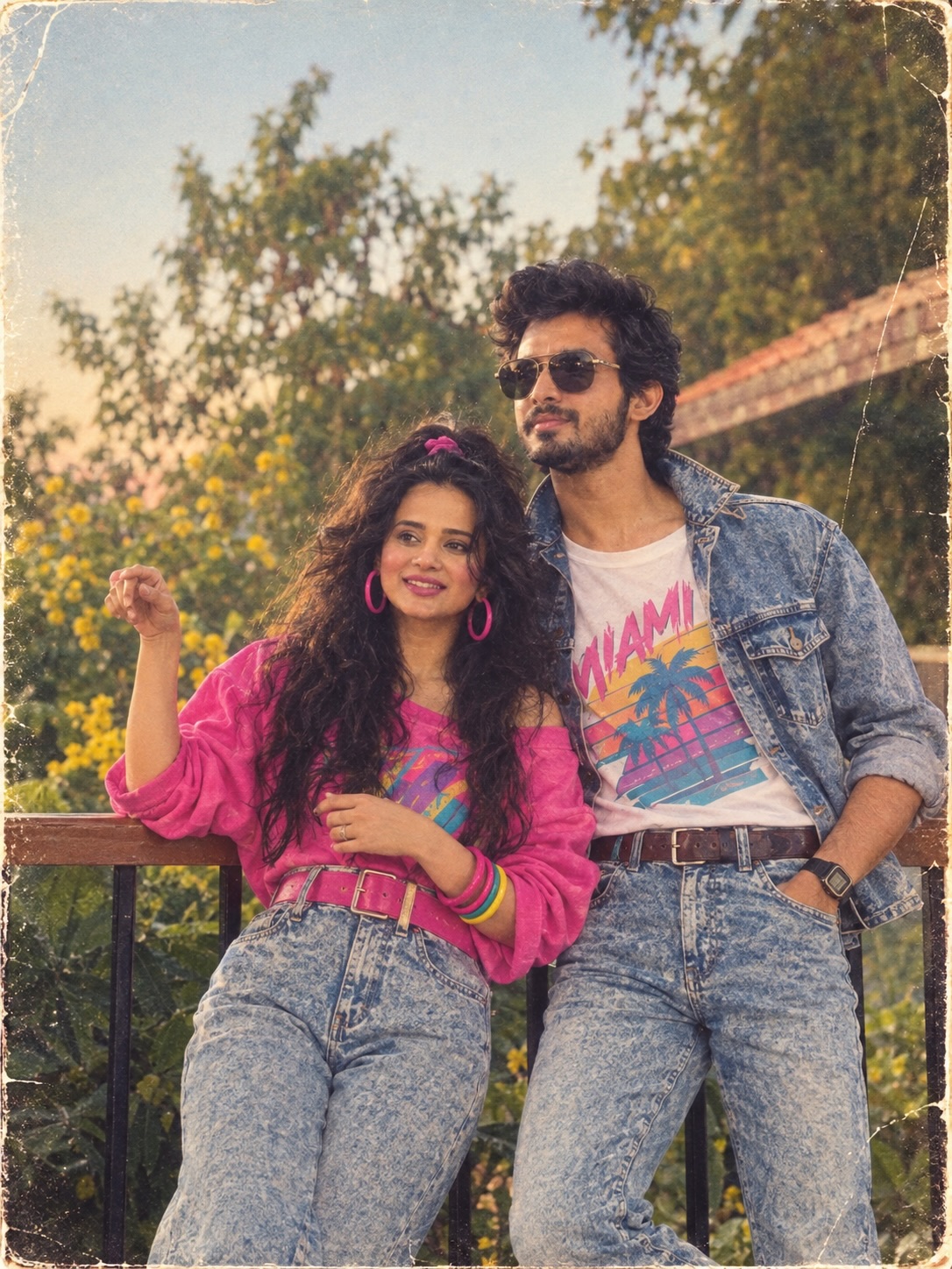 Madhura Joshi Guru Divekar 80s Vibe AI Look