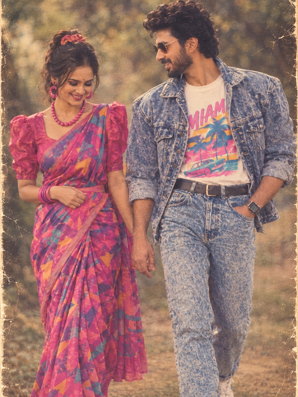 Madhura Joshi Guru Divekar 80s Vibe AI Look