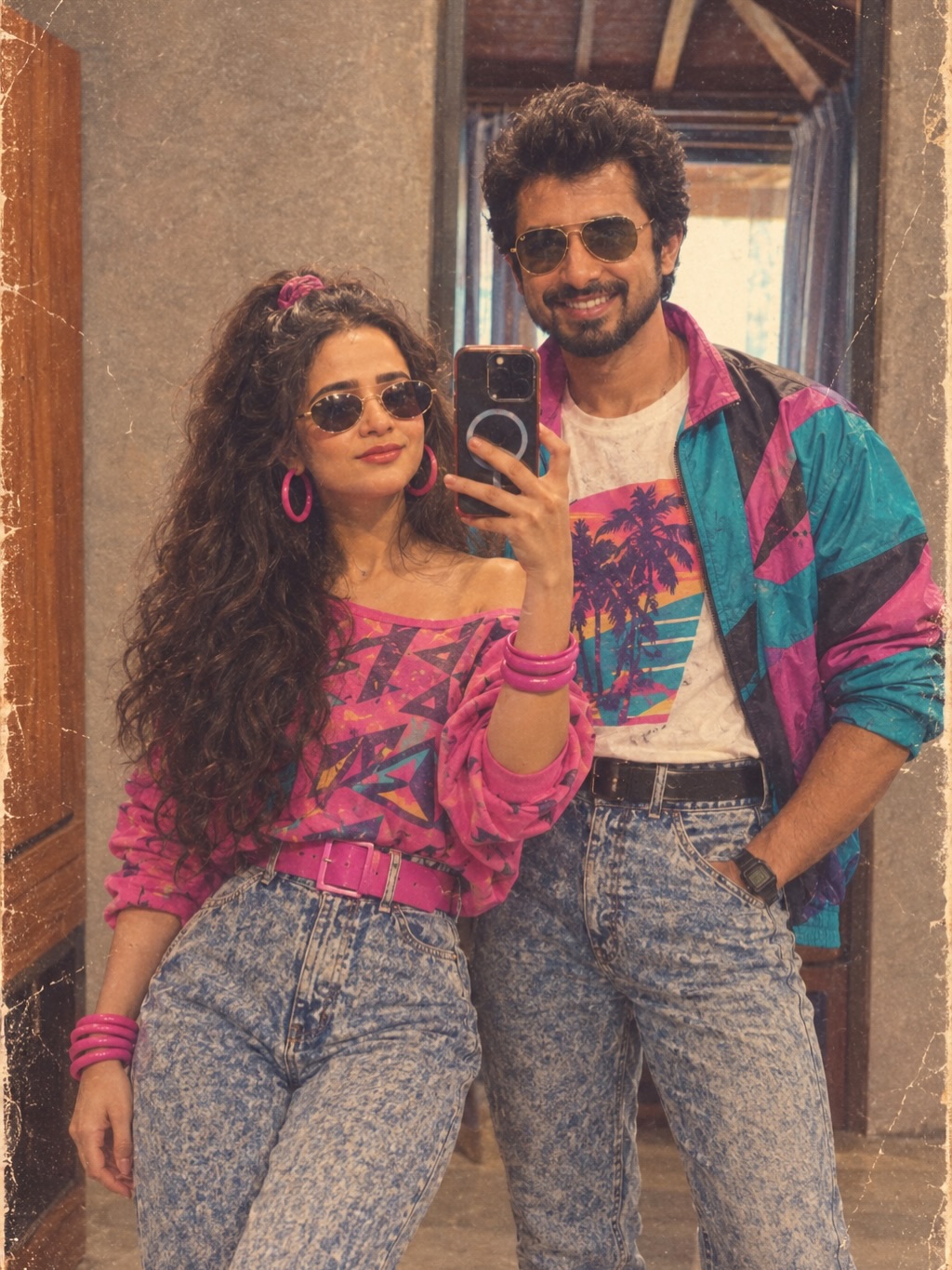Madhura Joshi Guru Divekar 80s Vibe AI Look