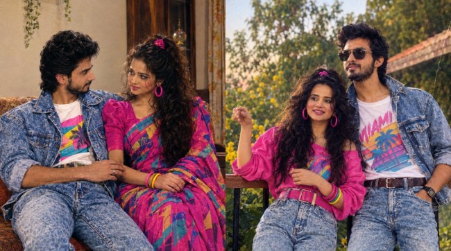 Madhura Joshi Guru Divekar 80s Vibe AI Look