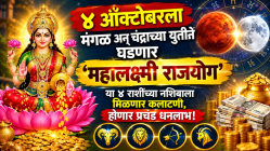 ४ ऑक्टोबरला मंगळ अन् चंद्राच्या युतीने घडणार ‘महालक्ष्मी राजयोग’; या ४ राशींच्या नशिबाला मिळणार कलाटणी, होणार प्रचंड धनलाभ!