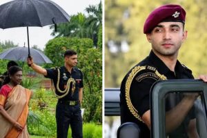 Major Rishabh Singh Sambyal Resignation | National Crush ADC President Murmu Retirement | मेजर ऋषभ सिंह सांब्याल निवृत्ती बातमी | राष्ट्रपती द्रौपदी मुर्मू एडीसी मेजर ऋषभ सांब्याल