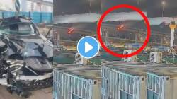मुंबई कोस्टल रोडवरील अपघाताचा थरारक व्हिडीओ समोर; ४० फूट खाली कोसळली BMW कार, काळजाचा थरकाप उडवणारी दृश्य!