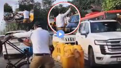 VIP गाडीसाठी ओझे घेऊन जाणाऱ्याची सायकल फेकली; मिलिंद देवरांनी शेअर केला मुंबई पोलिसांचा संतापजनक व्हिडीओ