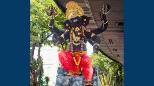 Colaba Samrat Ganpati Rudraksha Idol | Mumbai Siddhi Krupa Mandal Colaba | Ganesh Utsav Mumbai | South Mumbai Rudraksha Ganesha