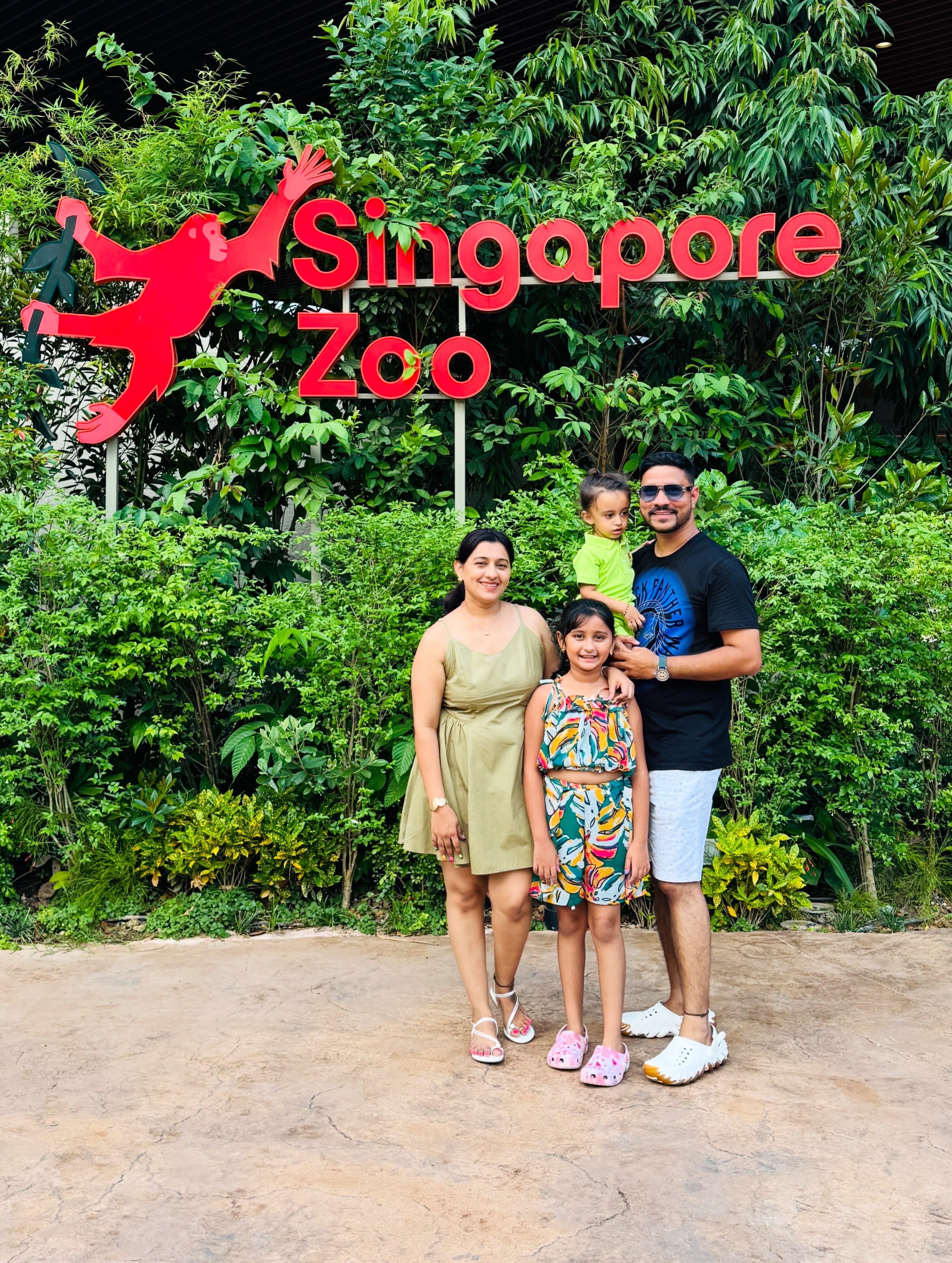 Myra Vaikul At Singapore Zoo With Family