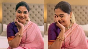 Namrata Sambherao Baby Pink Khun Saree Look