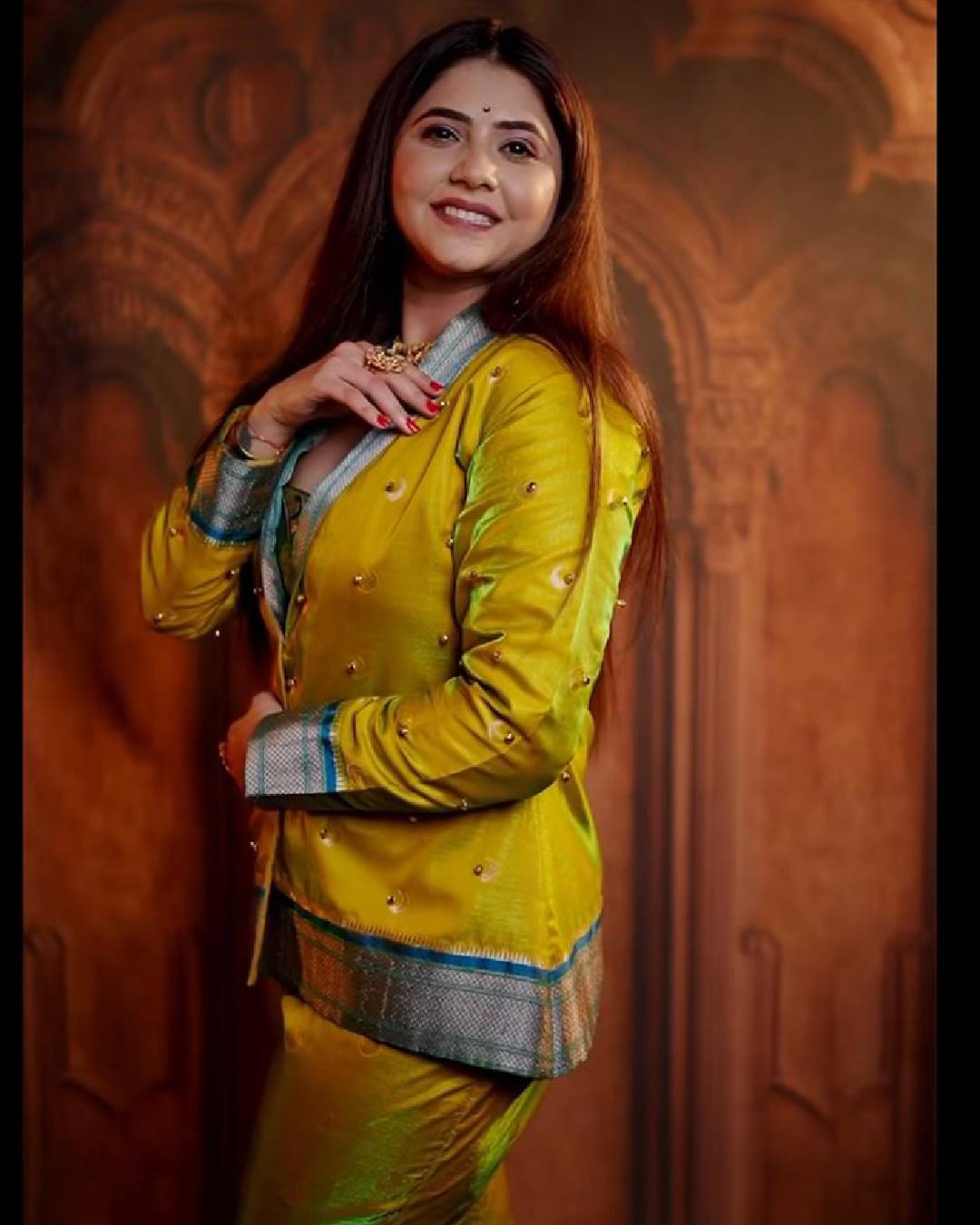 Veena Jagtap Indo Western outfit