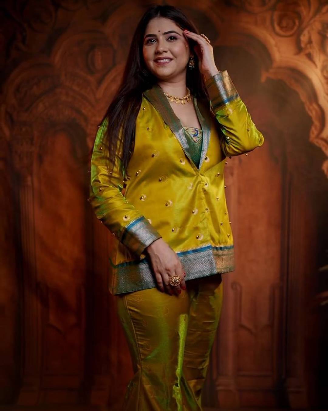 Veena Jagtap Indo Western outfit