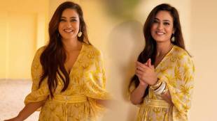 Shweta Tiwari yellow dress photos
