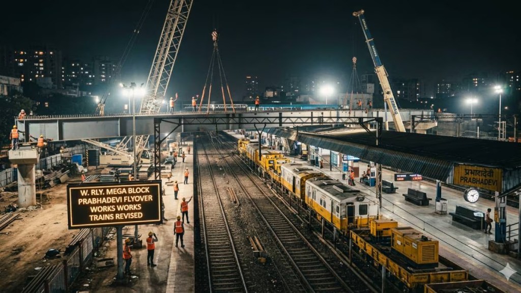 Prabhadevi Railway Flyover Construction | Mumbai Traffic News | Mahareil Infrastructure Project | Sewri Worli Elevated Connector Prabhadevi Railway Flyover Construction | Mumbai Traffic News | Mahareil Infrastructure Project | Sewri Worli Elevated Connector