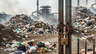 Moshi garbage depot protest | Pimpri Chinchwad Municipal Corporation civic news | PCMC garbage depot issue Moshi | Nikhil Borhade Pimpri Chinchwad garbage protest
