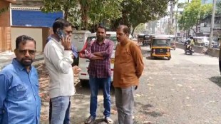 Dombivli road asphalt work controversy | MNS leader Arun Jambhale inspects damaged roads | Kalyan Dombivli Municipal Corporation infrastructure news | Poor quality road construction in Dombivli East