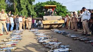 Satara Police Silencer Bulldozer Action