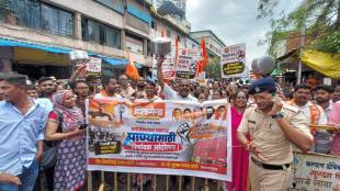 Kalyan East Ashele Water Scarcity Protest | KDMC Headquarters Handa Morcha Thackeray Sena | Kirti Dhone KDMC Commissioner Abhinay Goyal Protest | Kalyan Dombivli Civic Water Supply Problem News
