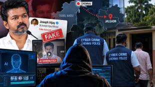 Tamil Nadu CM Joseph Vijay Fake AI Video | Chennai Cyber Police Raid Jalgaon Nashirabad | Cyber Crime News Maharashtra | Jalgaon Police Action