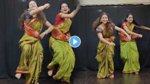 Two Young girls dance on parvatichya bala