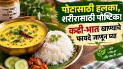 कढी-भात खाण्याचे ‘हे’ भन्नाट फायदे; शरीराला मिळतात अनेक पोषकतत्त्वे