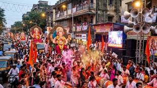 Mumbai Ganesh Visarjan Noise Pollution Bandra Worli | Awaaz Foundation Report Mumbai Ganeshotsav Decibel Levels | High Court Noise Pollution Rules Violation Mumbai | Dhol Tasha Banjo Loudspeaker Noise Mumbai Visarjan