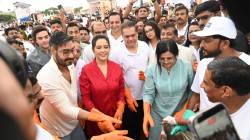 गणेशोत्सवानंतर जुहू समुद्रकिनाऱ्यावरून ३४ टन कचरा संकलित; स्वच्छता मोहिमेत अमृता फडणवीस, अजय देवगण यांचा सहभाग