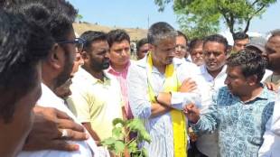 Rohit Pawar Nandurbar Drought Survey | Nilesh Pawar Reporter Loksatta Nandurbar | NCP Sharadchandra Pawar Faction Farmer Demands | Rohit Pawar Farmer Relief Package Demand Maharashtra