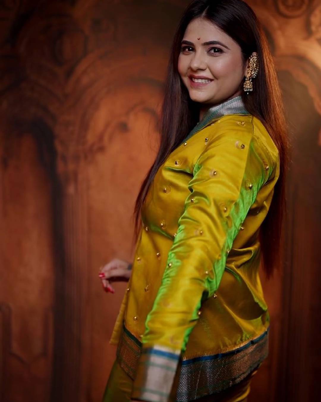 Veena Jagtap Indo Western outfit