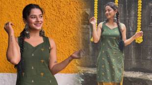 Sakshi Gandhi green salwar kameez look
