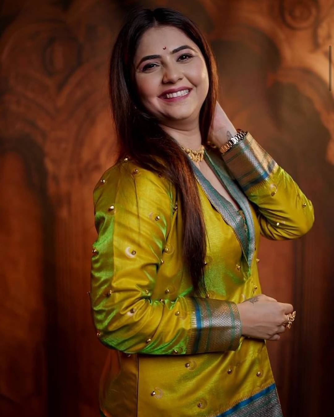 Veena Jagtap Indo Western outfit