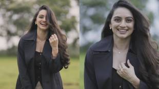 shruti marathe black coat photos