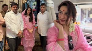 Photos: ‘देवमाणूस’फेम नेहा खानने घेतले कोल्हापूरच्या महालक्ष्मीचे दर्शन; गुलाबी पारंपरिक अंदाज चर्चेत