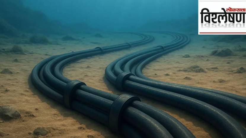 Submarine Cables Internet Security India map | Optical fibre cable internet threats AI repair ships | समुद्राखालील ऑप्टिक फायबर केबल्स इंटरनेट सुरक्षा भारत | जागतिक इंटरनेट केबल्स आणि सुरक्षेची आव्हाने
