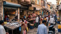 गणेशोत्सवानंतर सामिष खवय्यांकडून मटण, मासळी, चिकनला मागणी; तीन महिन्यांच्या विश्रामानंतर रविवारी खरेदीसाठी बाजारात गर्दी