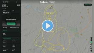 Pilot Mona Lisa Flight Art sky tracking map | Flight Radar Sky Canvas Painting viral video | आकाशात विमानाने साकारलेले मोनालिसाचे चित्र | पायलट बेंजामिन मॅकडॅनियल रडार आर्ट