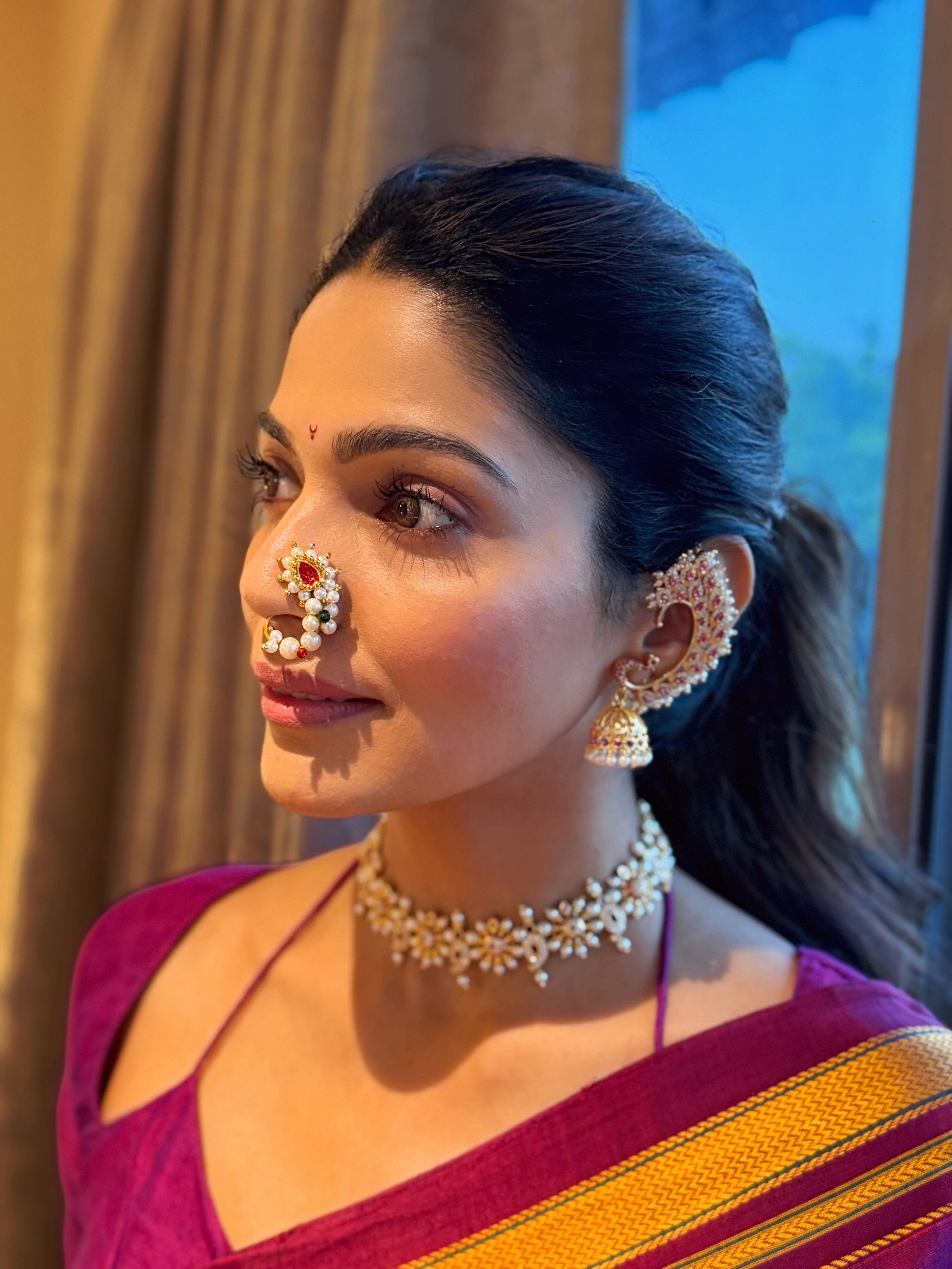 Pooja Sawant Irkal Saree Look