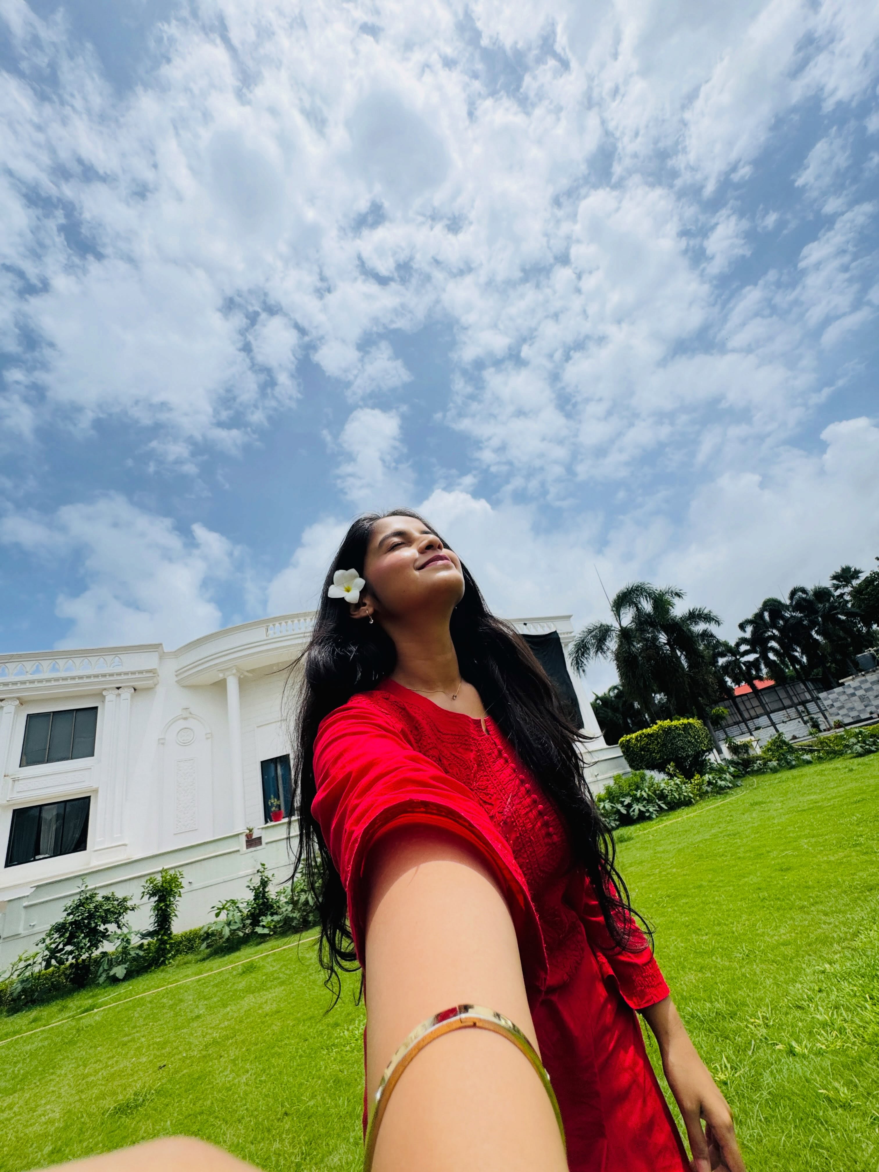 Prapti Redkar Red Dress Look