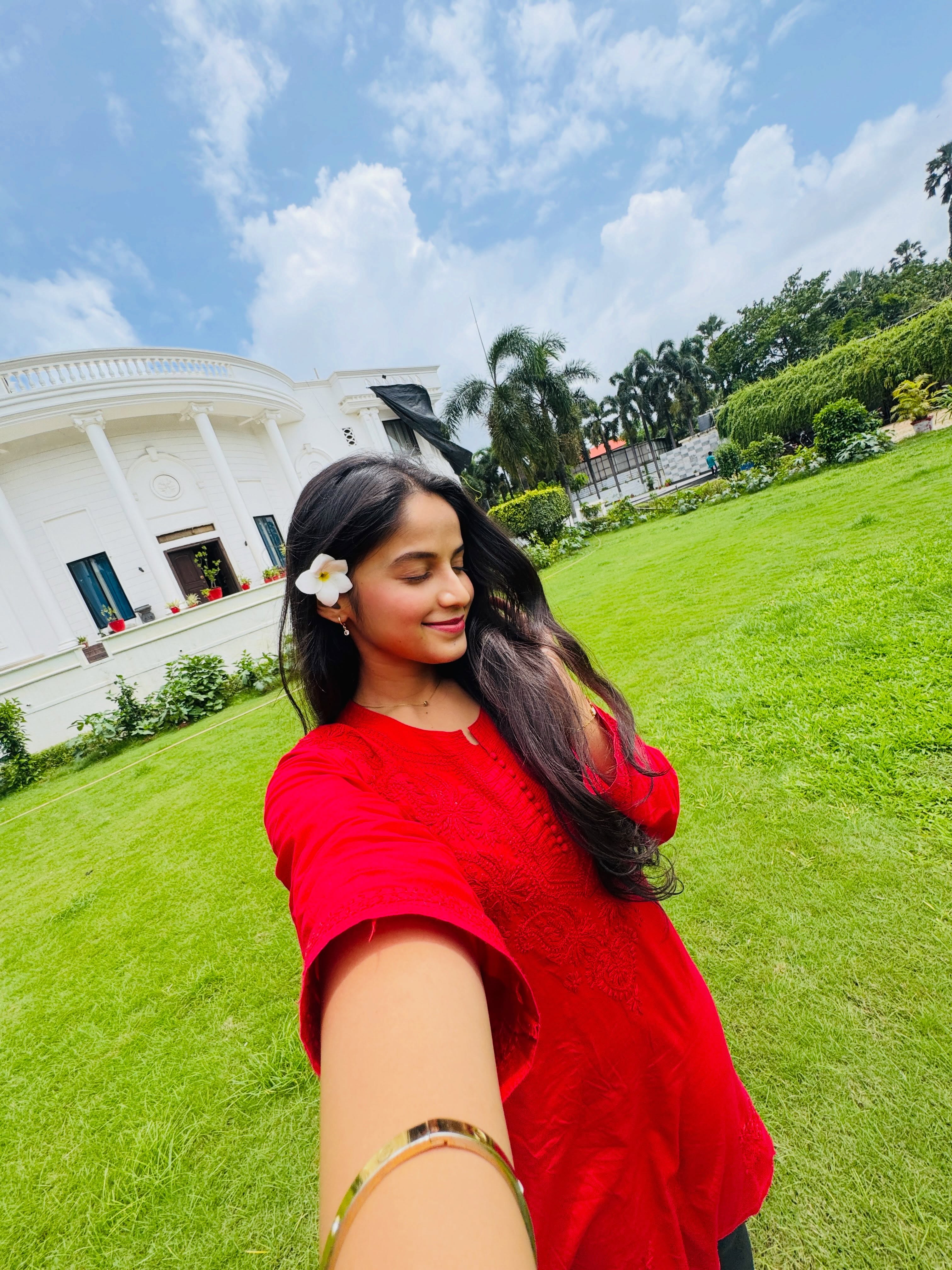Prapti Redkar Red Dress Look
