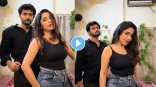 Raaj More and Purnima Dey dancing on Ding Dang Ding Dole song from Vin Doghantli Hi Tutena serial