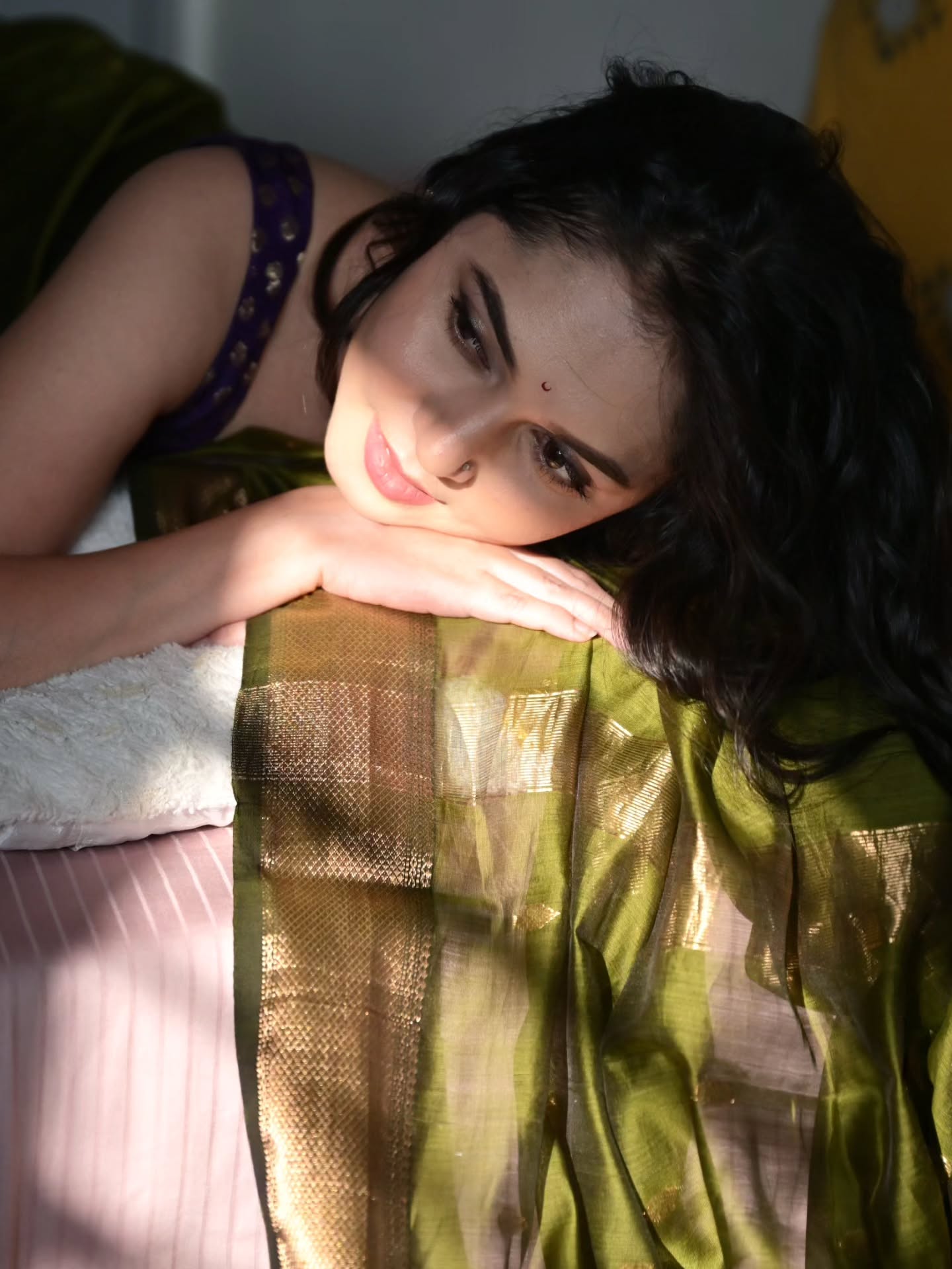 Sai Kalyankar Maheshwari Saree Look