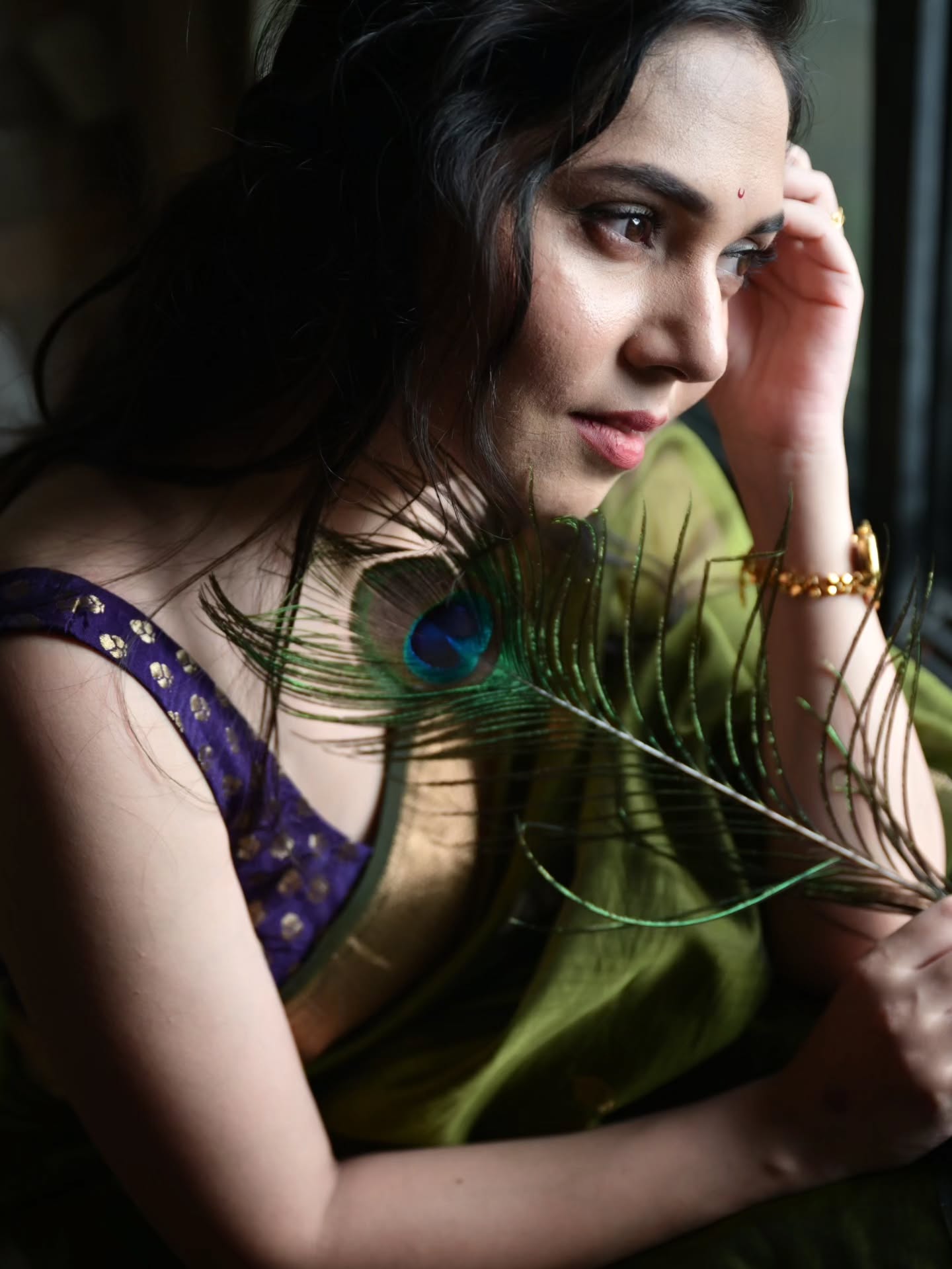 Sai Kalyankar Maheshwari Saree Look