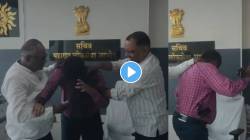 MPSC चे सचिव महेंद्र हरपाळकर यांच्या तोंडाला काळं फासलं; संभाजी ब्रिगेडचे कार्यकर्ते आक्रमक